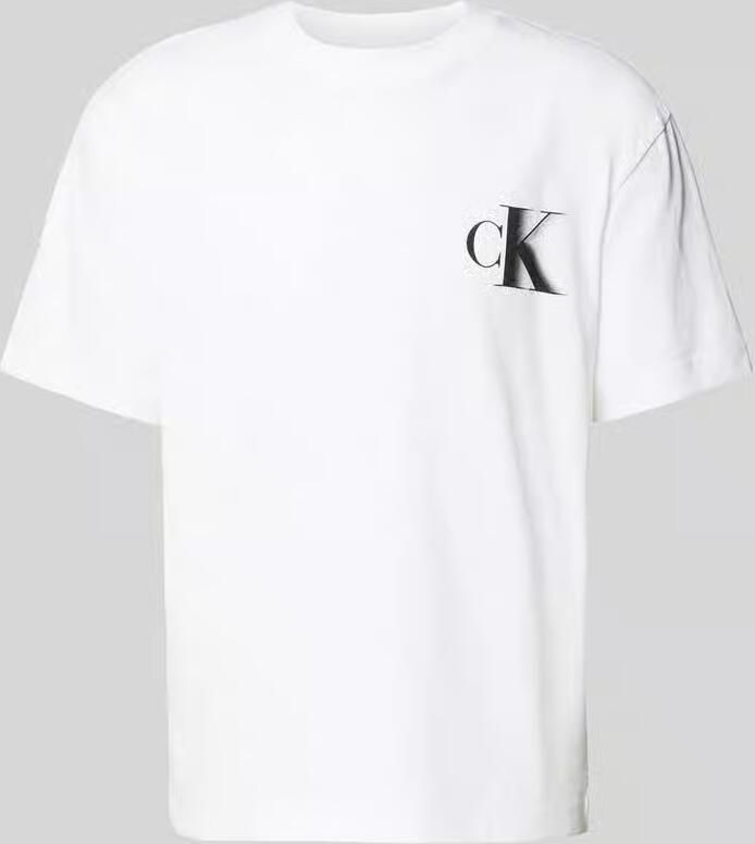 Calvin Klein T-shirt BOLD CK TEE met groot logo op de rug