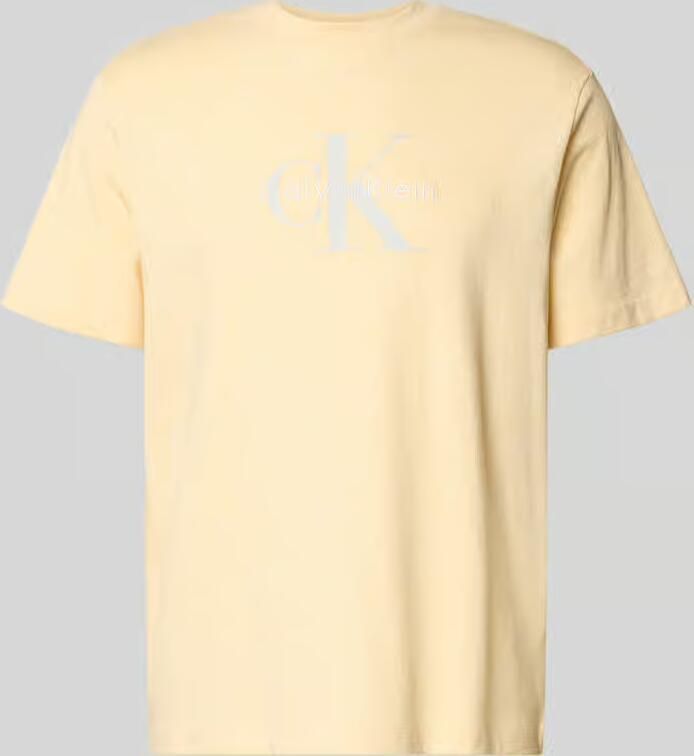 Calvin Klein Jeans T-shirt met labelprint en ronde hals