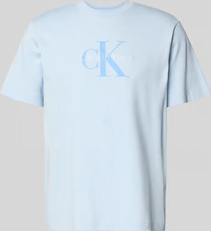 Calvin Klein Jeans T-shirt met labelprint en ronde hals