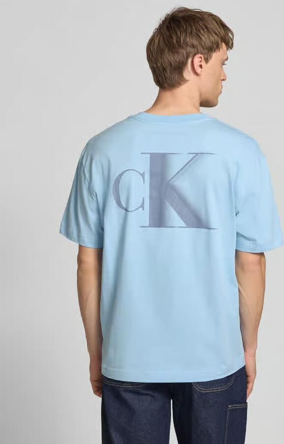 Calvin Klein Jeans T-shirt met labelprint en ronde hals