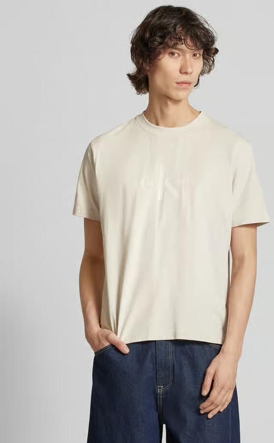 Calvin Klein Jeans Polo Shirt Lange Mouw SHINY MONOLOGO TEE J30J327109 - Foto 3