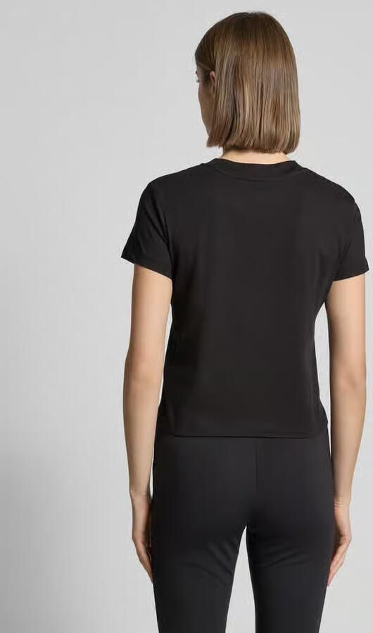 Calvin Klein Jeans Zwarte Katoenen Dames T-shirt Lente Zomer Black Dames