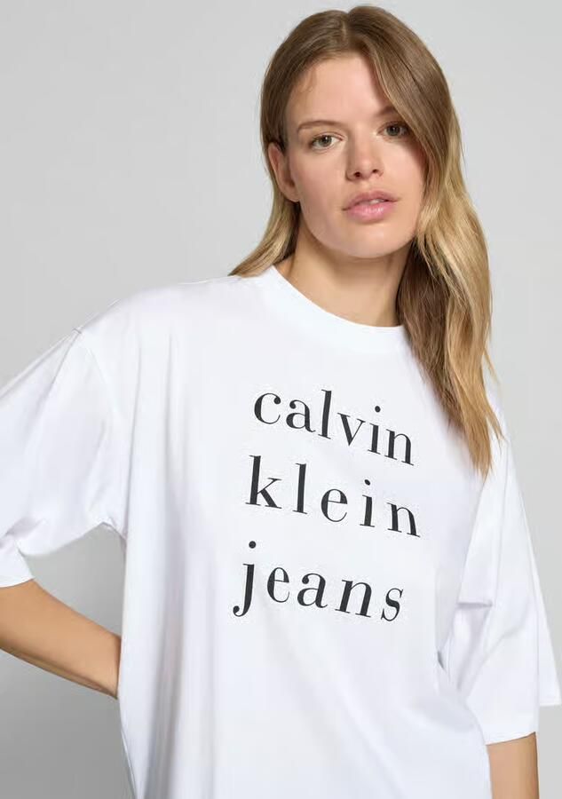 Calvin Klein Jeans T-shirt met labelprint model 'CKJ LOGO' - Foto 6
