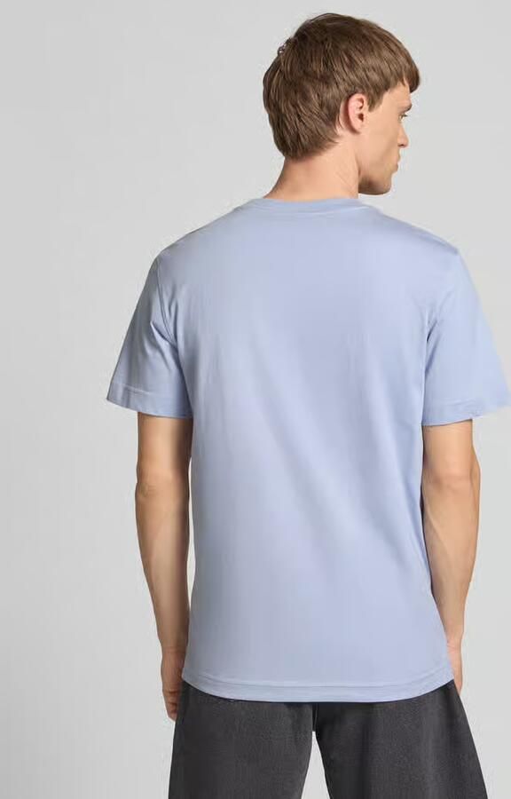 CALVIN KLEIN Heren Polo's & T-shirts Woven Label Regular Tee Blauw