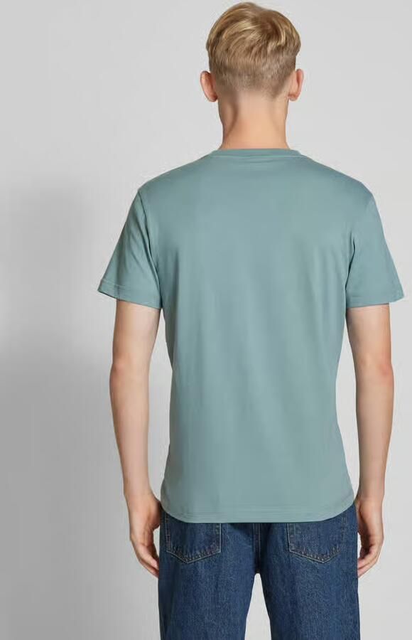 Calvin Klein Jeans Groene Effen Katoenen T-shirt Korte Mouwen Green Heren