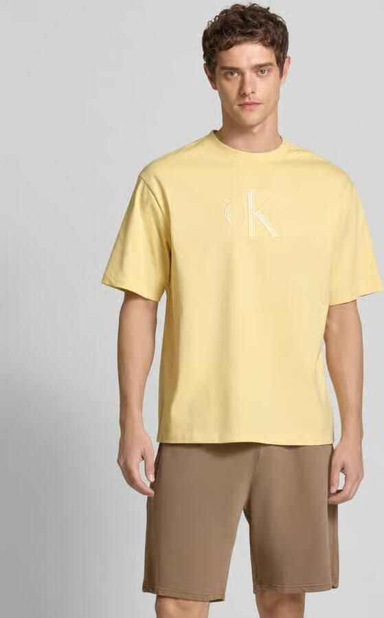 Calvin Klein Jeans T-shirt met labelstitching - Foto 2