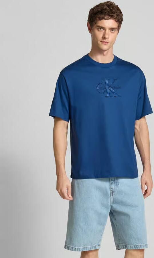 Calvin Klein Jeans T-shirt met labelstitching - Foto 2