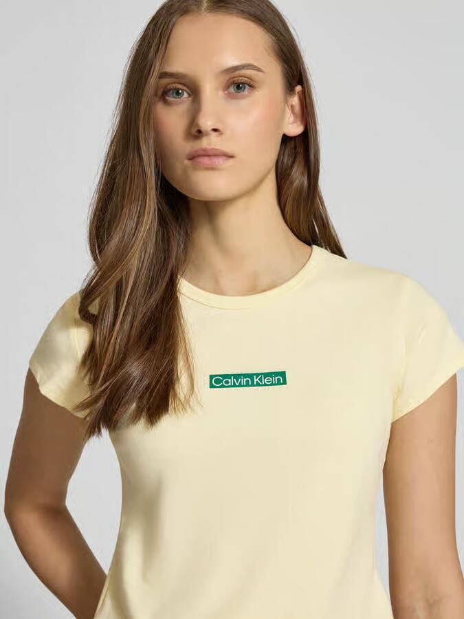 Calvin Klein Jeans T-shirt met ronde hals en labelprint - Foto 2