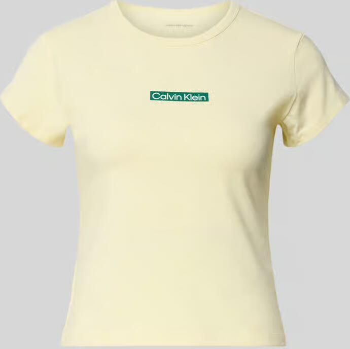 Calvin Klein Jeans T-shirt met ronde hals en labelprint