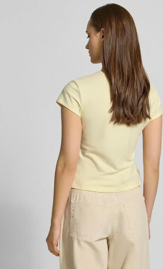 Calvin Klein Jeans T-shirt met ronde hals en labelprint - Foto 3