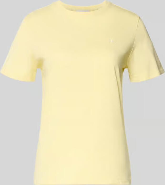 Calvin Klein Jeans T-shirt met ronde hals en labelstitching
