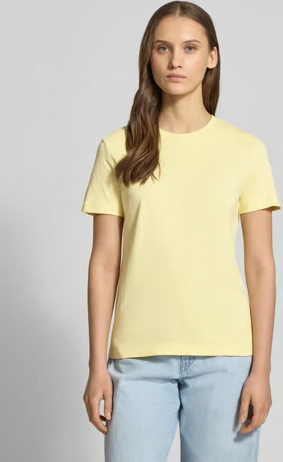Calvin Klein Jeans T-shirt met ronde hals en labelstitching - Foto 2