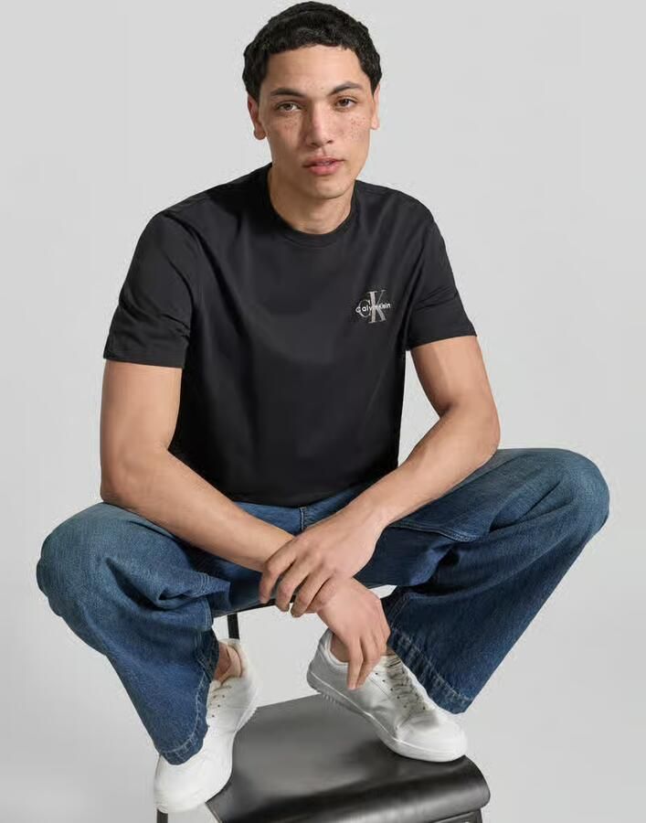 Calvin Klein Jeans T-shirt Korte Mouw SS 30S CLASSIC MICRO MONOLOGO TE X2 - Foto 2