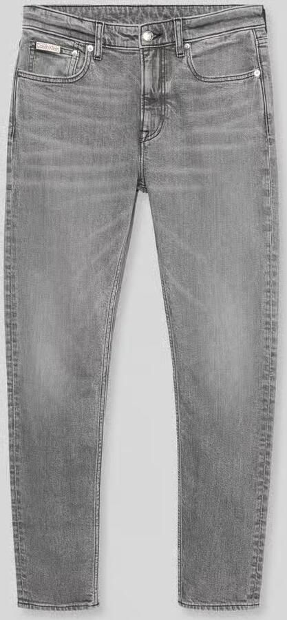 Calvin Klein Jeans tapered fit jeans van katoenmix - Foto 2