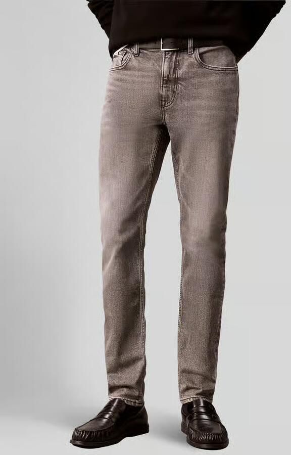 Calvin Klein Jeans tapered fit jeans van katoenmix - Foto 2
