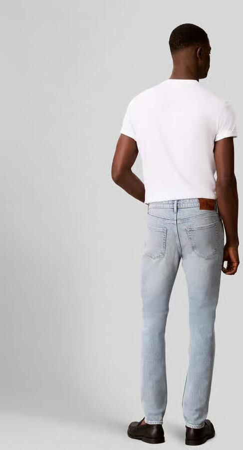 Calvin Klein Jeans tapered fit jeans van katoenmix