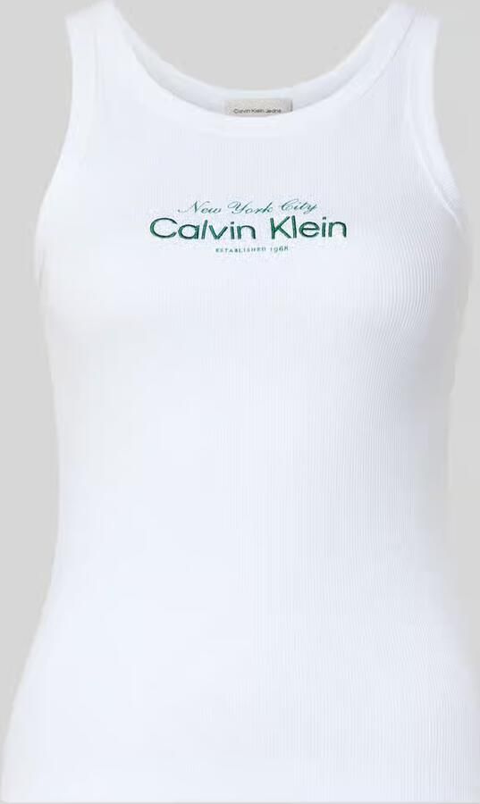 Calvin Klein Jeans Top met Labelstitching Model 'CONTOUR' - Foto 4