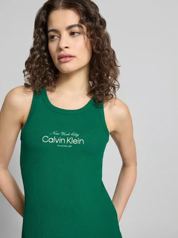 Calvin Klein Jeans Top met Labelstitching Model 'CONTOUR'