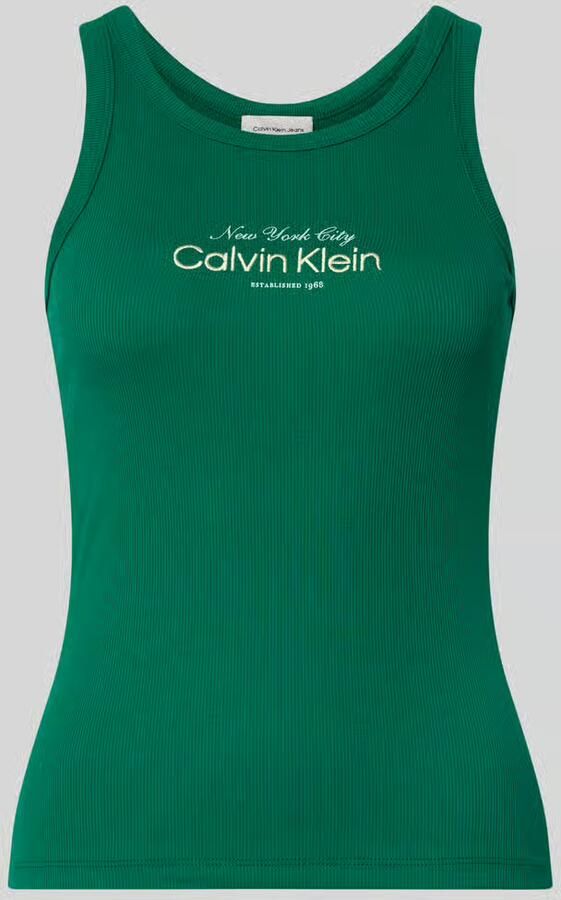 Calvin Klein Jeans Top met Labelstitching Model 'CONTOUR' - Foto 2