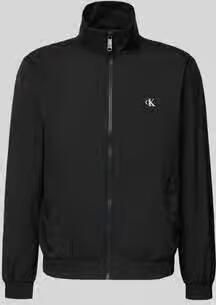 Calvin Klein Jeans Trainingsjack met logo en opstaande kraag