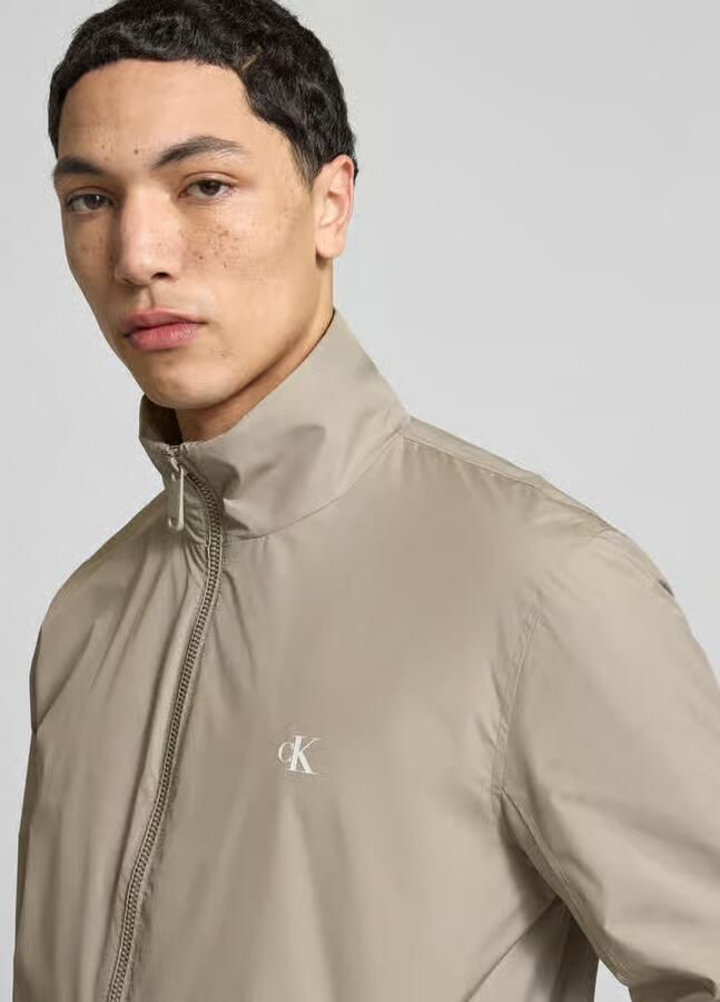 Calvin Klein Jeans Trainingsjack met logo en opstaande kraag - Foto 2