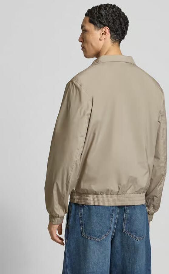 Calvin Klein Jeans Trainingsjack met logo en opstaande kraag