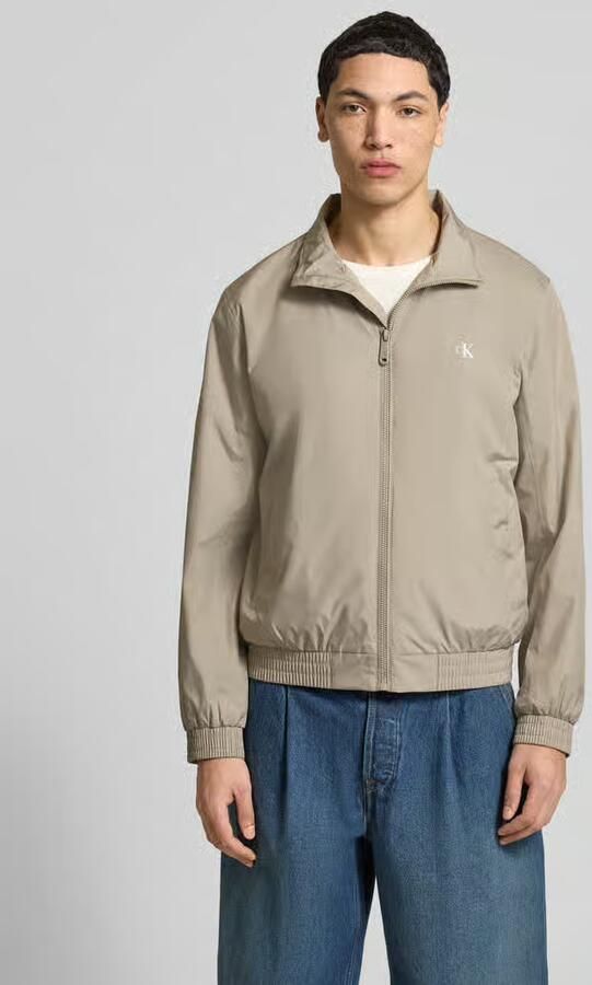 Calvin Klein Jeans Trainingsjack met logo en opstaande kraag - Foto 4