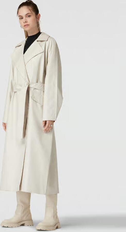 Calvin Klein Jeans Trenchcoat met strikceintuur model 'GLOSSY' - Foto 2