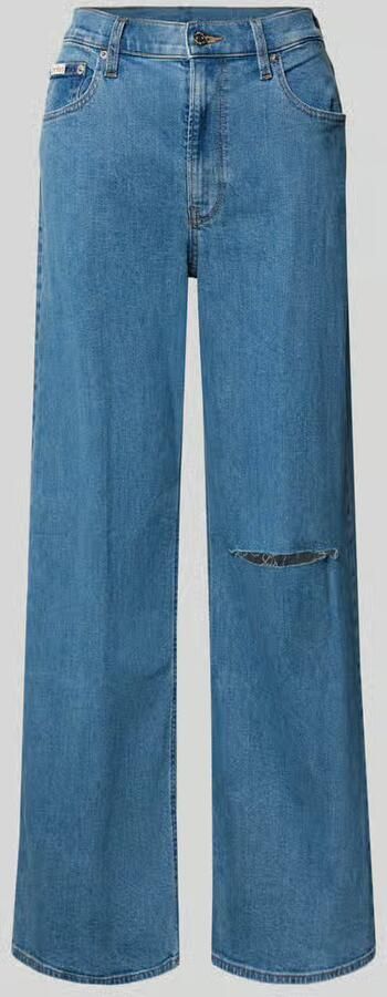 Calvin Klein Jeans Ultra high wide leg jeans in destroyed-look - Foto 2