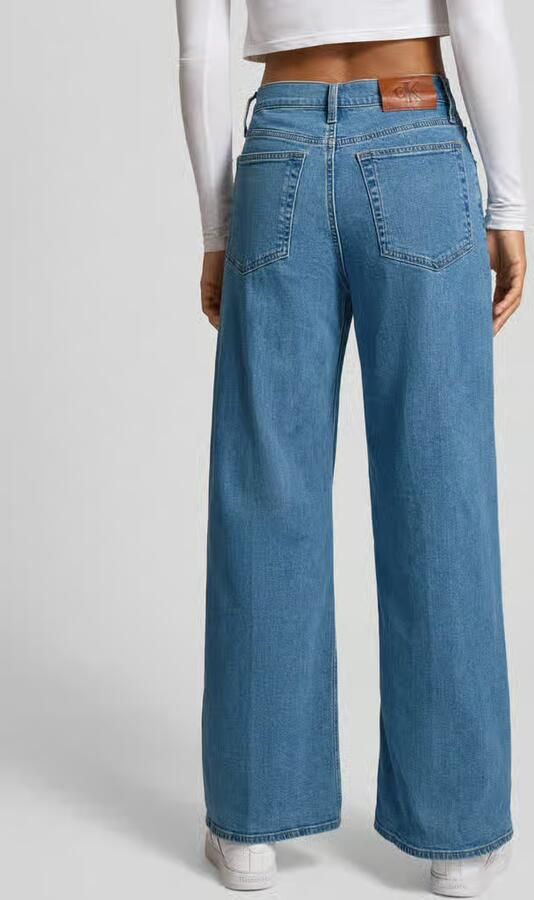 Calvin Klein Jeans Ultra high wide leg jeans in destroyed-look - Foto 3