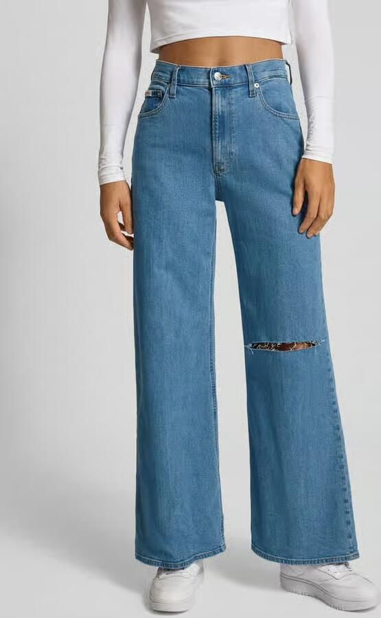 Calvin Klein Jeans Ultra high wide leg jeans in destroyed-look - Foto 2