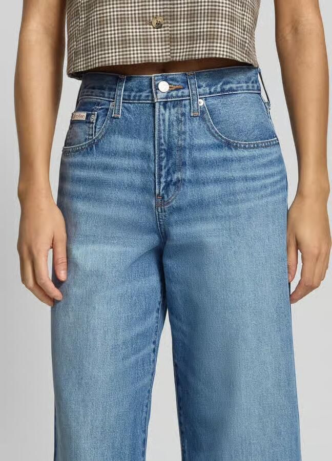Calvin Klein Jeans Wide fit jeans met labeldetail - Foto 2