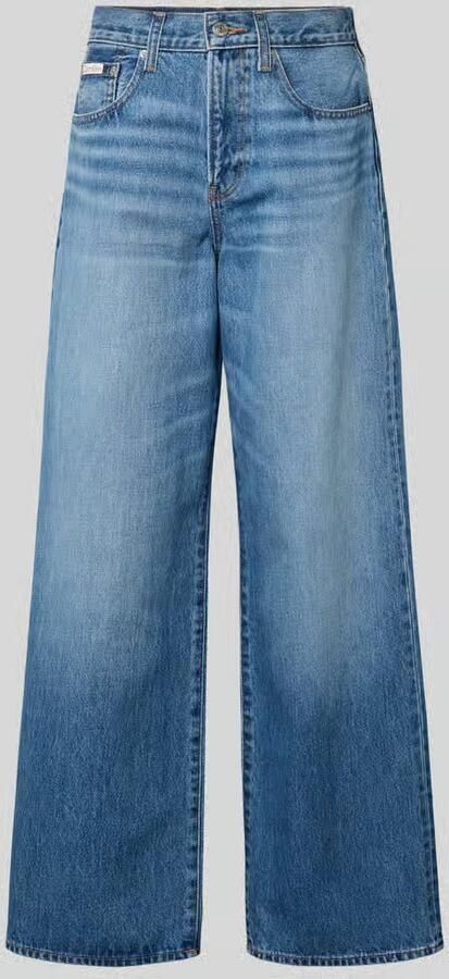 Calvin Klein Jeans Wide fit jeans met labeldetail