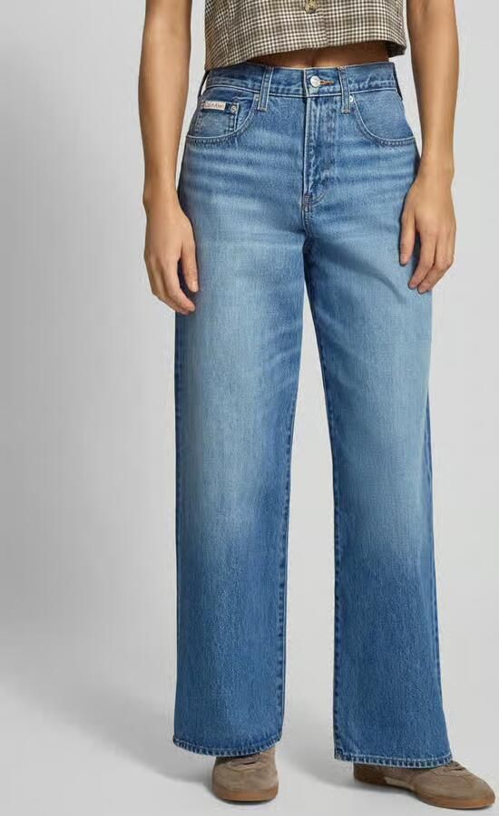 Calvin Klein Jeans wide fit jeans met labeldetail - Foto 7