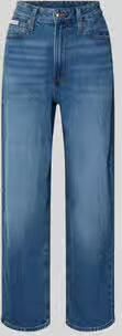Calvin Klein Jeans Wide fit jeans met logopatch model 'Barrel' - Foto 3