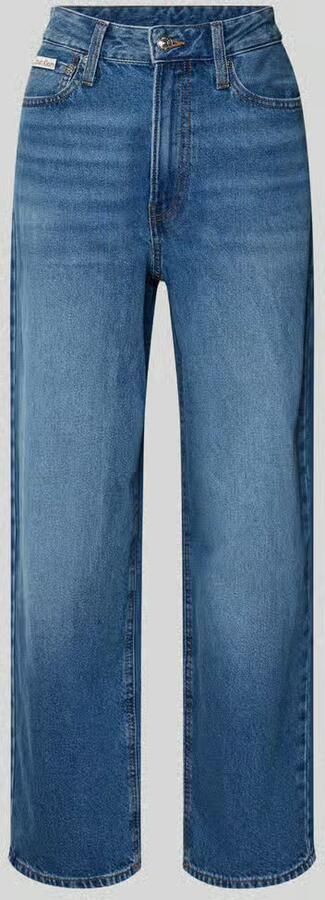 Calvin Klein Jeans Wide fit jeans met logopatch model 'Barrel' - Foto 2