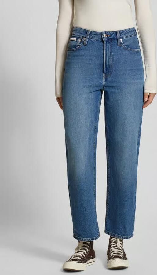 Calvin Klein Jeans Wide fit jeans met logopatch model 'Barrel' - Foto 9