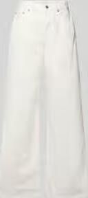 CALVIN KLEIN Dames Jeans The Wide Leg Raw Hem Wit - Foto 5
