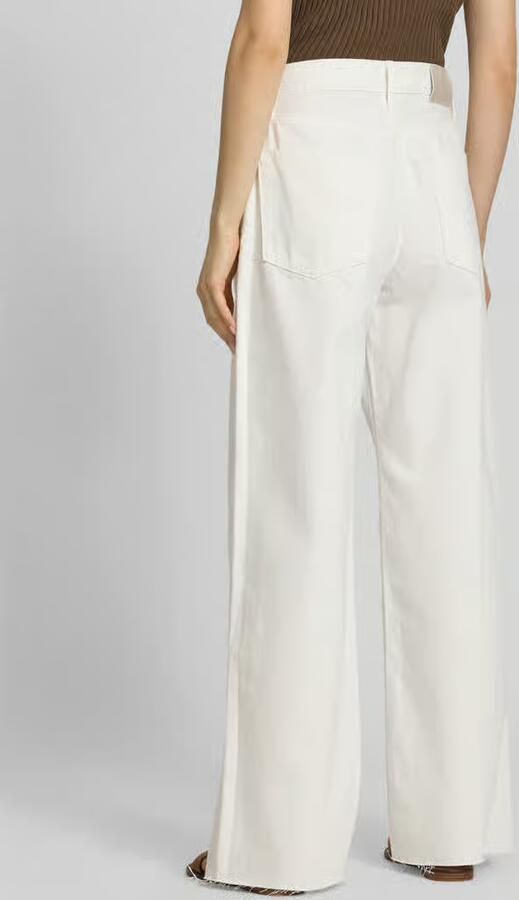 CALVIN KLEIN Dames Jeans The Wide Leg Raw Hem Wit - Foto 7