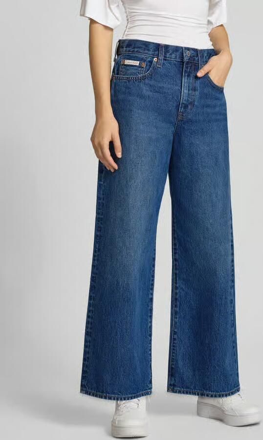 Calvin Klein Jeans Wide leg jeans van puur katoen model 'JULIU' - Foto 3