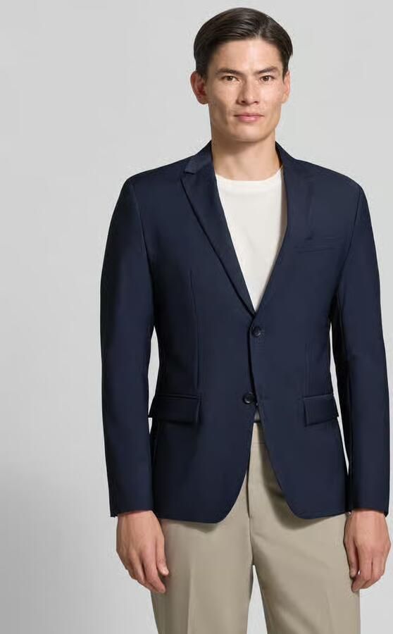 Calvin Klein Middernachtblauwe Single-Breasted Blazer en Broek Blue Heren - Foto 3