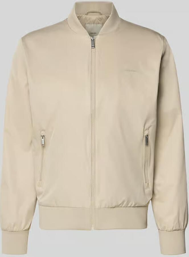 CK Calvin Klein Bomberjack met ritszakken model 'MATTE'