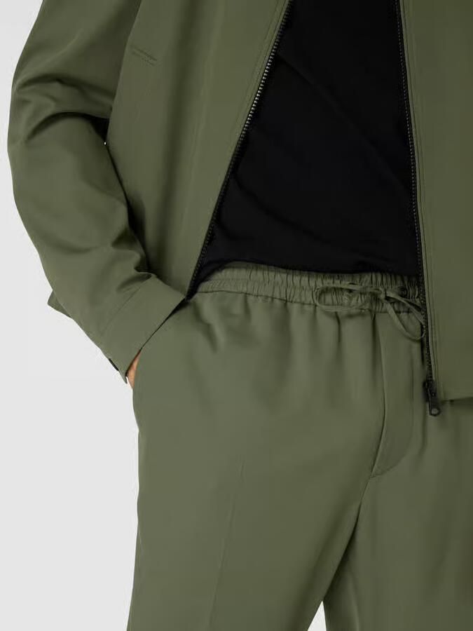 CK Calvin Klein Broek van viscosemix met persplooien