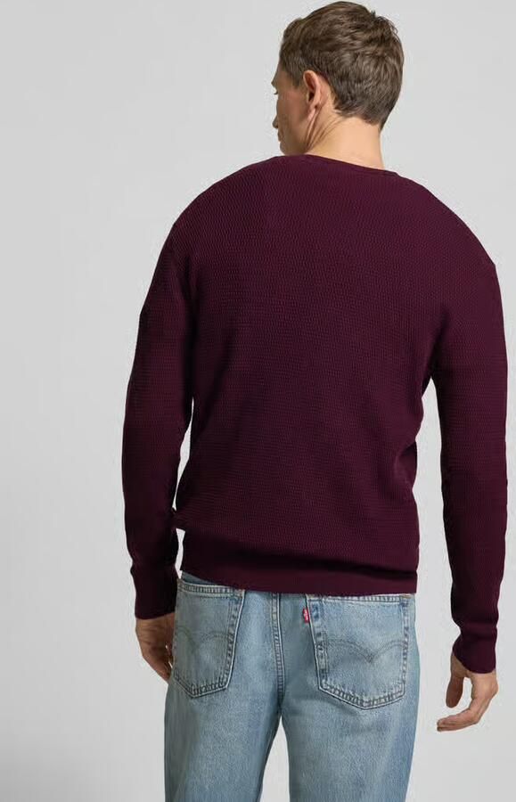 CK Calvin Klein Gebreide pullover met ribboorden
