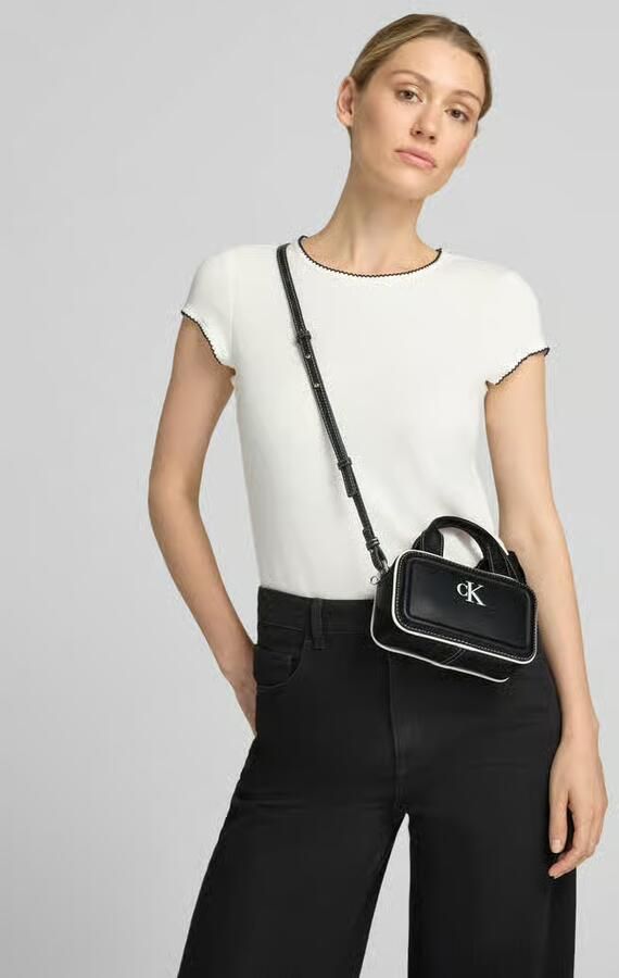 CK Calvin Klein Handtas in handtassenlook met logoprint model 'BAULETTO' - Foto 2