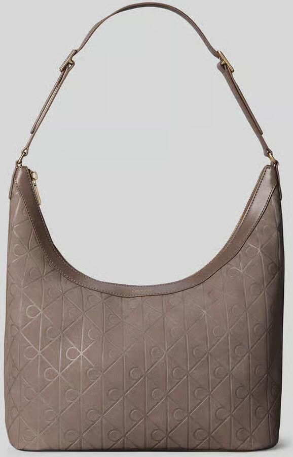 CK Calvin Klein Handtas met all-over reliëflogo