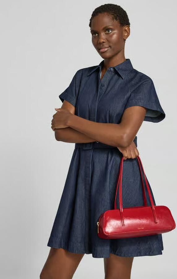 CK Calvin Klein Handtas met label in reliëf model 'FOIL LOGO GLOSSY BAULETTO' - Foto 2