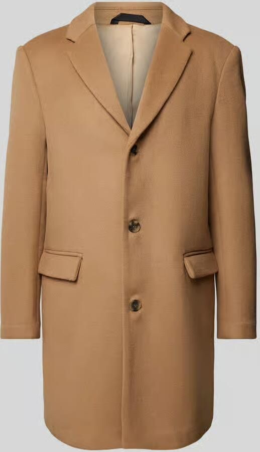 Calvin Klein Fijne wollen blend jas khaki Beige Heren - Foto 2