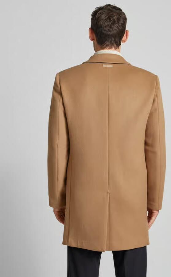Calvin Klein Fijne wollen blend jas khaki Beige Heren - Foto 3