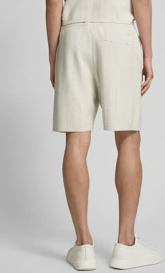 CK Calvin Klein Korte regular fit broek met structuurmotief